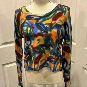 Zoologist by Charlotte Linton Anthropologie cropped 100% merino wool swe… ❤️